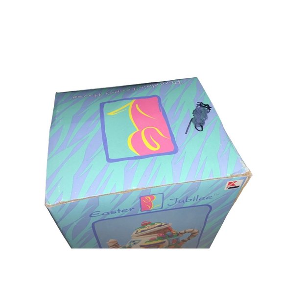 Easter Jubilee Carrot Shop Porcelain Teapot Village House - Picture 12 of 14